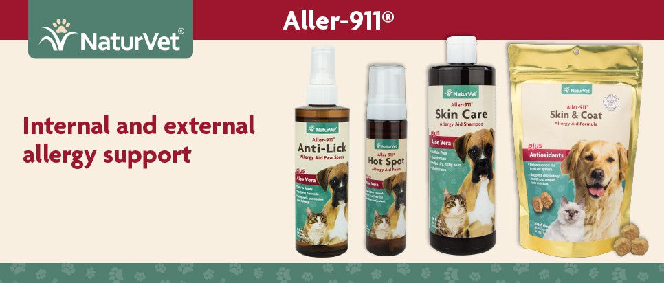 NaturVet Aller 911 Allergy Aid Anti Paw Lick Hot Spot
